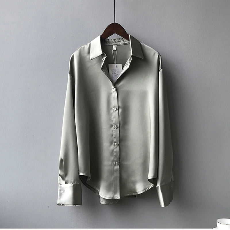 Womens vintage silk shirt