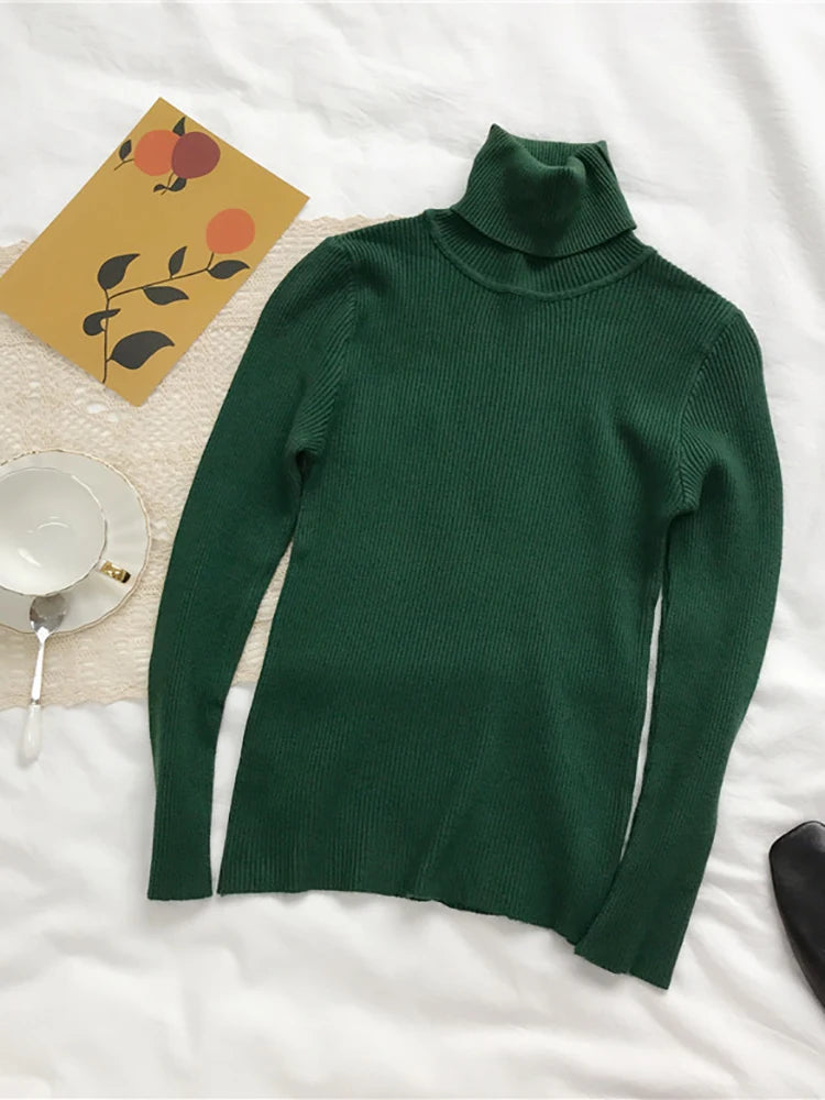 Turtleneck slim jumper