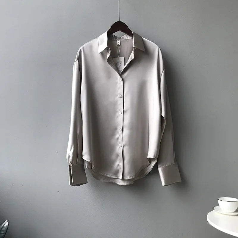 Womens vintage silk shirt