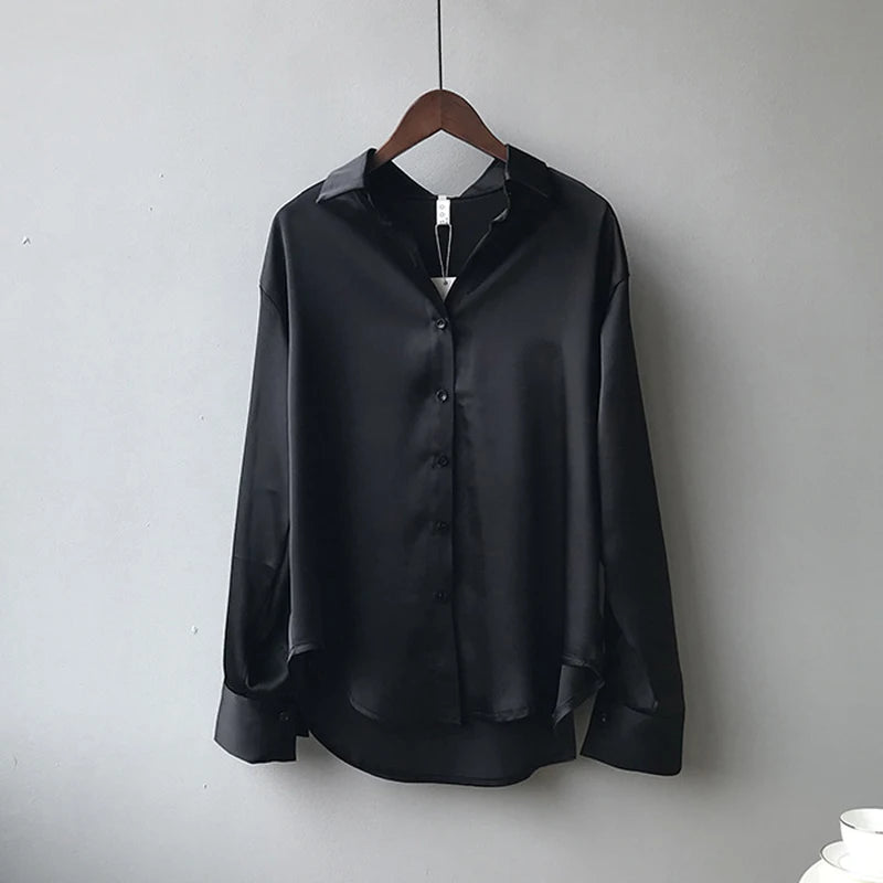 Womens vintage silk shirt