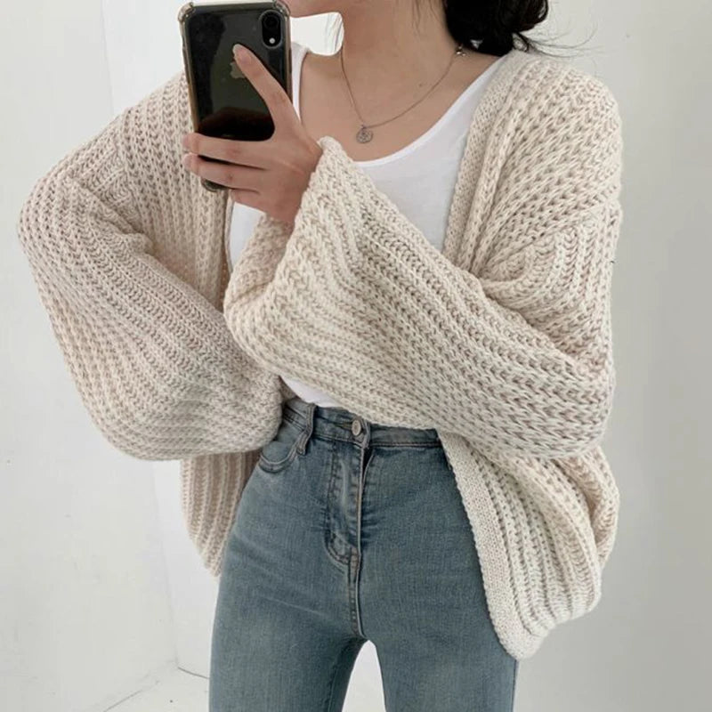 Womens casual cardigan sweater