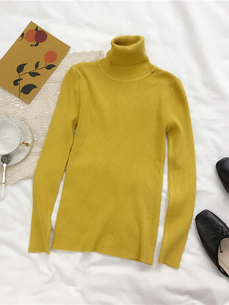 Turtleneck slim jumper